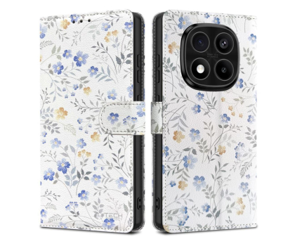 Etui / obudowa na smartfona Tech-Protect Wallet do Redmi Note 14 Pro 5G / POCO X7 5G Spring Flowers